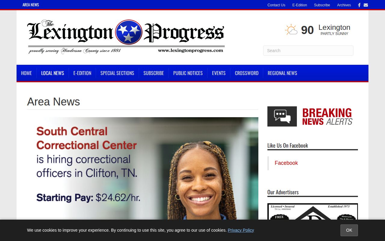 Henderson County arrest record reporting in Lexington Progress news