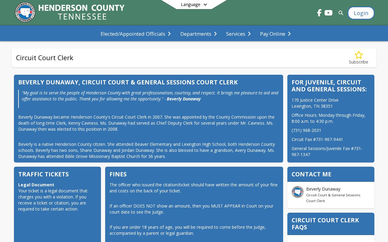 Henderson County warrant and court record guidance